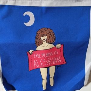 Tote Bag LGBTQ+ Queer Moon is A Lesbian Astrology